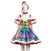 Christmas Star Sparkling Suspender Skirt Outfit New Year’s Costume Cosplay Costumes